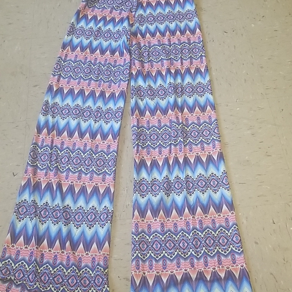 Colorful Geometric Patterned Pants
